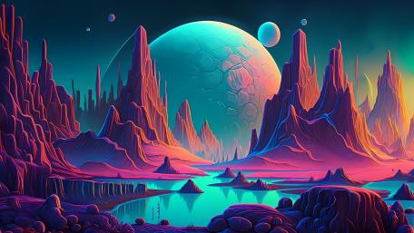 Alien Dreamscape Wonders wallpaper