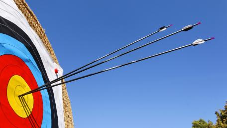 Precision and Focus in Target Archery wallpaper