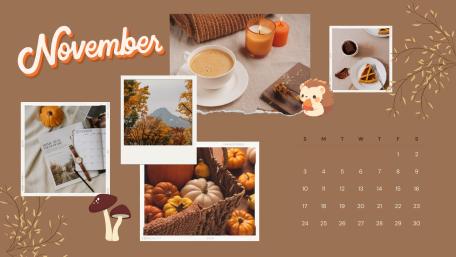 November Warmth Collage wallpaper