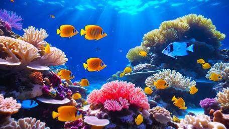 Vibrant Underwater World in Stunning 5K wallpaper