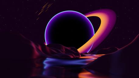 Ethereal Views of a Galactic Landscape wallpaper