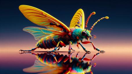 The Fictional Colour Bug with beautiful eye catching colour combinations wallpaper