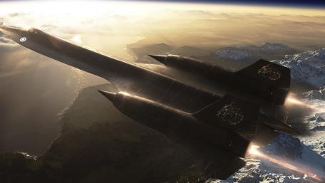 Soaring Through the Heavens: The SR-71 Blackbird wallpaper