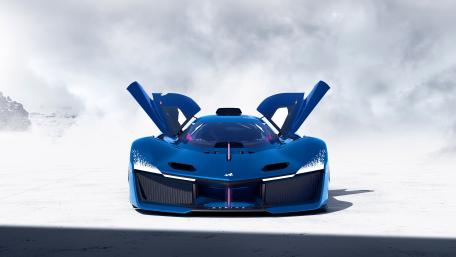 Dream Car Elegance Unleashed in Blue wallpaper