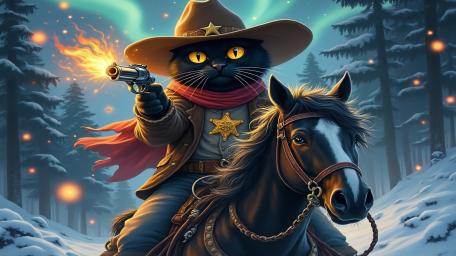 Sheriff Cat's Wild West Adventure wallpaper