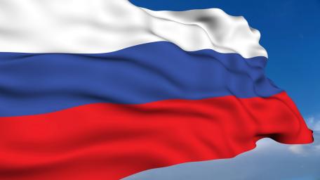 Russian Flag Waves in Abstract Serenity wallpaper