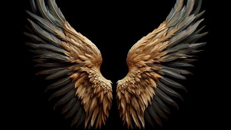 Fallen Grace: Wings of Serenity wallpaper