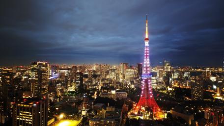 Tokyo Tower night view wallpaper