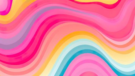 Wavy Kaleidoscope Bliss wallpaper