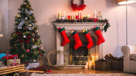 Cozy Christmas Celebration at Home wallpaper