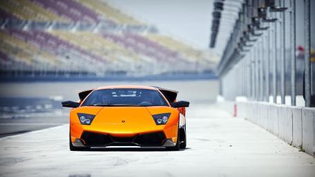 Lamborghini Murcielago on the Track wallpaper