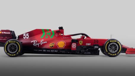 Ferrari Race Car in Action wallpaper