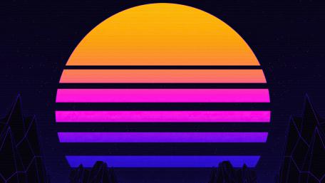 Neon Sunset Dreamscape in 4K wallpaper