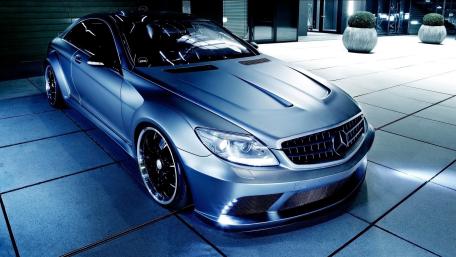 Sleek Mercedes-Benz at Night wallpaper