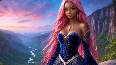 Princess of the Enchanted Valley wallpaper