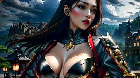 Enchanted Warrior in a Mystical Realm wallpaper