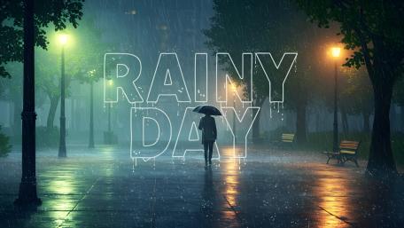 Rainy Night Walk wallpaper