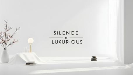 Silence is Luxurious wallpaper
