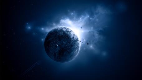 Blue Cosmic Serenity Unveiled wallpaper