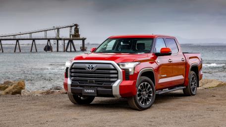 Toyota Tundra at Coastal Landscape wallpaper