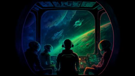 Space Odyssey Beyond the Stars wallpaper