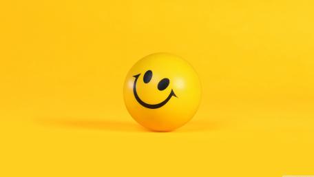 Bright Yellow Smiley Bliss wallpaper