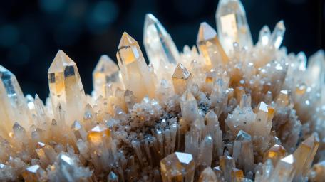 Shimmering Crystal Peaks in Abstract Detail wallpaper
