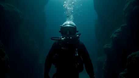 Diving into the Deep Blue wallpaper