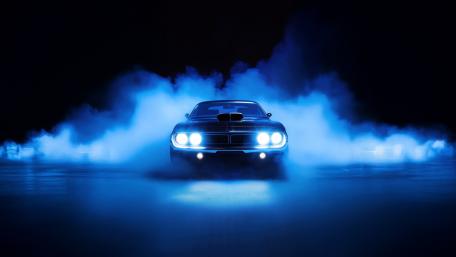 Blue Beast in the Mist wallpaper