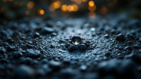 Dewdrop Symphony in Abstract Vision wallpaper