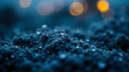 Blue Microcosm in Abstract Focus wallpaper