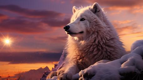 Arctic Majesty in AI-Enhanced Serenity wallpaper