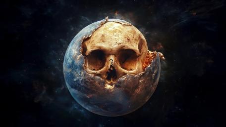 Earth's Hidden Secrets Unveiled by Night Sky Art wallpaper