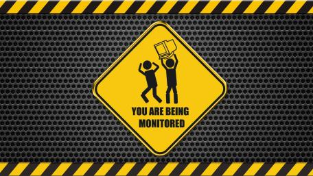 You are being monitored wallpaper