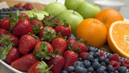 Fruit Harmony in Vibrant Colors wallpaper
