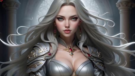 Enchanting Warrior of Timeless Elegance wallpaper