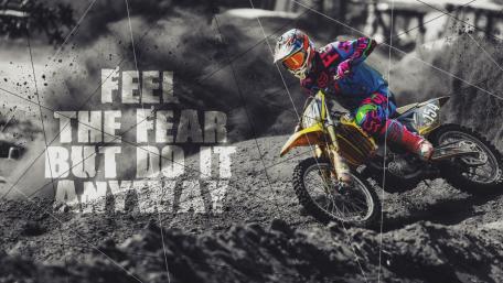 Riding Through Challenges with Grit and Passion wallpaper
