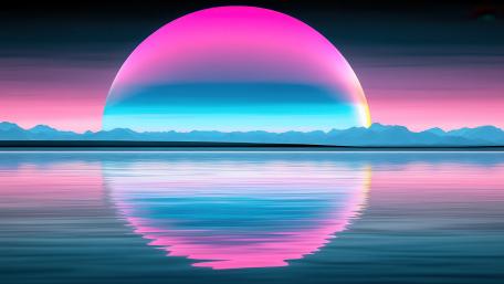 Synthwave Horizon Dreamscape wallpaper