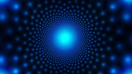 Hypnotic Blue Dot Abstraction wallpaper