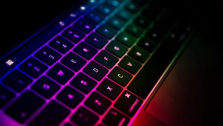 Neon Keyboard Glow in the Dark wallpaper