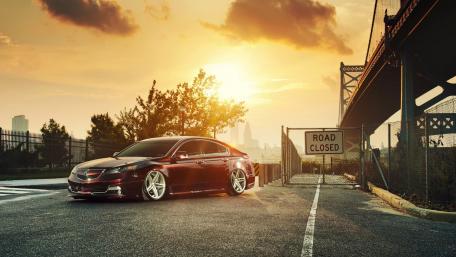 Elegant Acura TL at Sunset wallpaper
