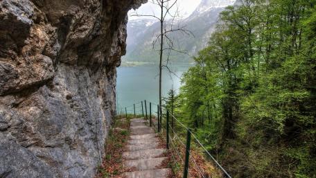 Stairway to Tranquility at Lake Tahoe wallpaper