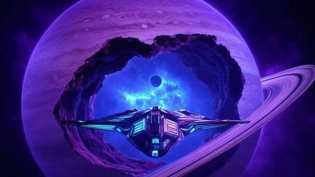 Purple Jupiter wallpaper