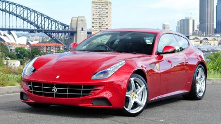 Ferrari FF Masterpiece on a Scenic Drive wallpaper