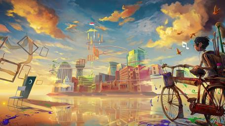 Escape to a Dream City wallpaper