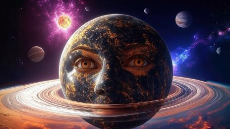 Dark Face Planet wallpaper