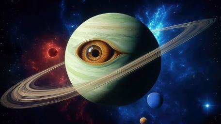Green Planet Eye wallpaper
