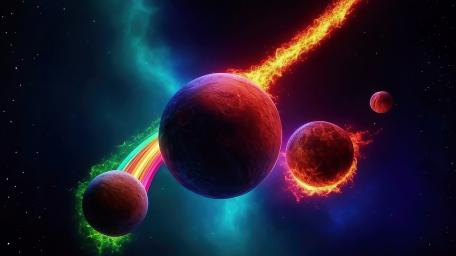 Comets wallpaper