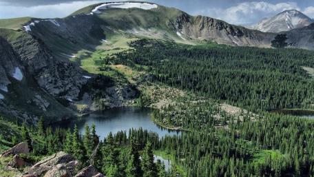 Mountain Serenity and Pristine Wilderness wallpaper