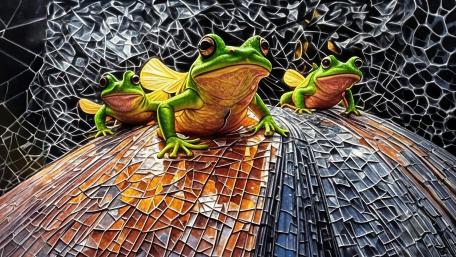 Frogs WIth Wings wallpaper
